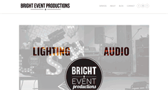 Desktop Screenshot of brighteventproductions.com