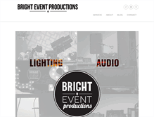 Tablet Screenshot of brighteventproductions.com